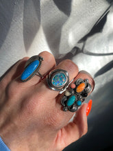 Load image into Gallery viewer, Mosaic Opal Inlay Sterling Silver Ring
