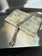 Load image into Gallery viewer, Milor Italy Chunky Byzantine Sailor Bolt Clasp Sterling Silver Bracelet 7.5”
