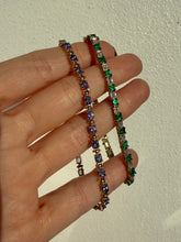 Load image into Gallery viewer, Tanzanite 14k Yellow Gold Tennis Bracelet
