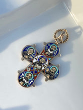 Load image into Gallery viewer, Bernhard Hertz Denmark Enamel Sterling Silver Dagmar Cross Pendant
