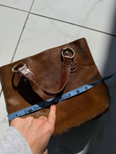 Load image into Gallery viewer, Italian Brown Cowhide Purse
