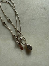 Load image into Gallery viewer, Simulated Opal Sterling Silver Necklace 18”
