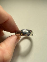 Load image into Gallery viewer, Sprinkle Donut Band Sterling Silver Ring Size 7
