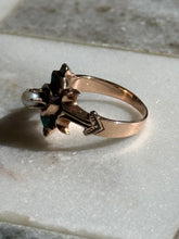 Load image into Gallery viewer, Victorian 14k Gold Pearl Turquoise Ring
