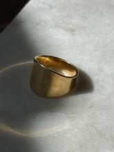 Load image into Gallery viewer, Gold Vermeil Wide Ring Size 11.25
