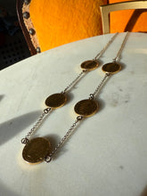 Load image into Gallery viewer, Milor Italy Gold Vermeil Coin Necklace 18”
