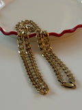 Vintage Gold Vermeil Cuban Link Chain 22”