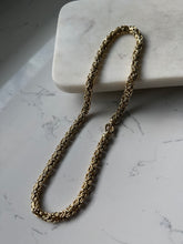 Load image into Gallery viewer, Italian Gold Vermeil Byzantine Sailor Clasp Chain 20”
