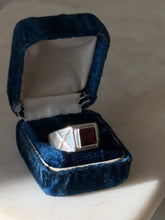 Load image into Gallery viewer, Garnet Sterling Silver Ring Size 7.75
