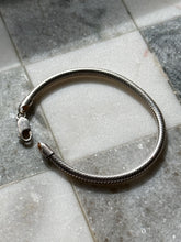 Load image into Gallery viewer, Solid Snake Italian Sterling Silver Bracelet 7”

