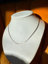 Load image into Gallery viewer, Italian Flat Mariner Link Sterling Silver Chain 18”

