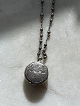 Load image into Gallery viewer, Antique Rosary Hinged Locket Necklace 18”
