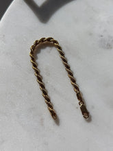 Load image into Gallery viewer, Gold Vermeil Rope Bracelet 7.5”
