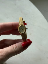Load image into Gallery viewer, Italian Jules Jurgensen Goldtone Ladies Wrist Watch 6.25”
