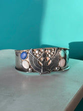 Load image into Gallery viewer, Goddess Isis Sterling Silver Cuff Bracelet 6.5”
