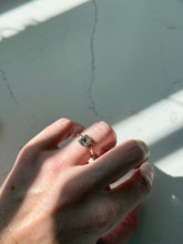 Load image into Gallery viewer, Vintage Diamond ‘D’ 14k Gold Ring Size 7
