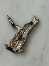 Load image into Gallery viewer, Vintage Rabbit Solid Sterling Silver Brooch
