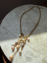 Load image into Gallery viewer, Chunky Pearl Gold Vermeil Necklace 18”-20”
