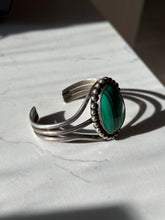 Load image into Gallery viewer, Vintage Malachite Sterling Silver Cuff Bracelet
