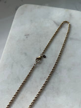 Load image into Gallery viewer, Italian Gold Vermeil Rope Necklace 18”
