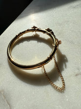 Load image into Gallery viewer, Opal 14k Gold Bangle Bracelet 6.25”
