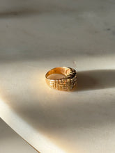 Load image into Gallery viewer, Vintage Natural Diamond Square 14k Gold Ring Size 4.75
