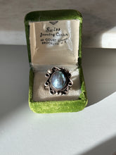 Load image into Gallery viewer, Vintage Sterling Silver Pearl Ring Size 7.75

