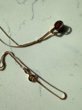 Load image into Gallery viewer, Pink Spinel Halo Gold Vermeil Necklace 18”
