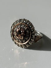 Load image into Gallery viewer, Antique Two-Tone Marcasite Ring Size 7.25
