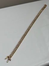 Load image into Gallery viewer, Vintage Solid 14k Yellow Gold Natural Diamond S-Link Tennis Bracelet 7”
