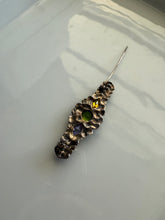 Load image into Gallery viewer, Peridot Citrine Amethyst Sterling Silver Brooch
