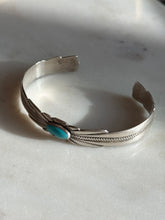Load image into Gallery viewer, Vintage Turquoise Bell Sterling Silver Cuff Bracelet
