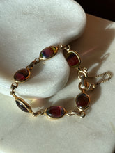 Load image into Gallery viewer, Vintage Gold Plated Costume Bracelet 7.25”
