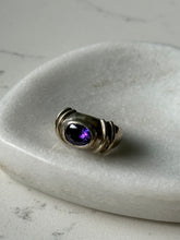 Load image into Gallery viewer, Amethyst Sterling Silver Ring Size 8
