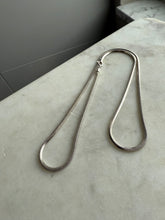 Load image into Gallery viewer, Squared Snake Link Sterling Silver Chain 21.5”
