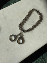 Load image into Gallery viewer, Vintage Silver Plated Handcuff Bracelet 7.5”

