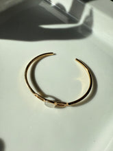 Load image into Gallery viewer, Gold Vermeil Moonstone Cuff Bracelet
