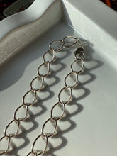 Load image into Gallery viewer, Open Chain Link Sterling Silver Necklace 18”
