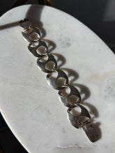 Load image into Gallery viewer, Vintage Mexico Sterling Silver Chunky Thick Width Puffy Mariner Link Bracelet
