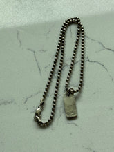 Load image into Gallery viewer, Vintage Lucky Spellout Ball Chain Sterling Necklace 18”
