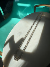 Load image into Gallery viewer, Vintage Solid Sterling Silver Cuban Link Chain 20”
