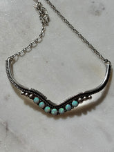 Load image into Gallery viewer, Vintage Signed Opal Sterling Necklace 18.75”
