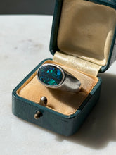Load image into Gallery viewer, Vintage Opal Dublet Sterling Silver Ring Size 8.25
