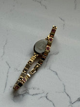 Load image into Gallery viewer, Vintage Elgin Pink Studded Gold Tone Ladies Wrist Watch 7.75”
