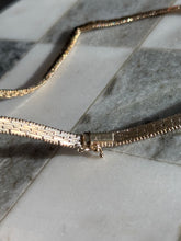 Load image into Gallery viewer, Italian Gold Vermeil V Necklace 15.5”
