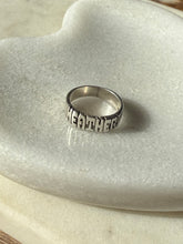 Load image into Gallery viewer, Heather Spellout Sterling Silver Ring Size 5.5
