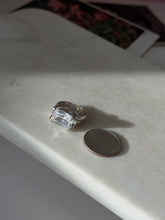 Load image into Gallery viewer, Chunky Quartz Sterling Silver Ring Size 6
