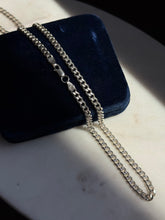 Load image into Gallery viewer, Vintage Italian Solid Sterling Silver Cuban Link Chain 20”
