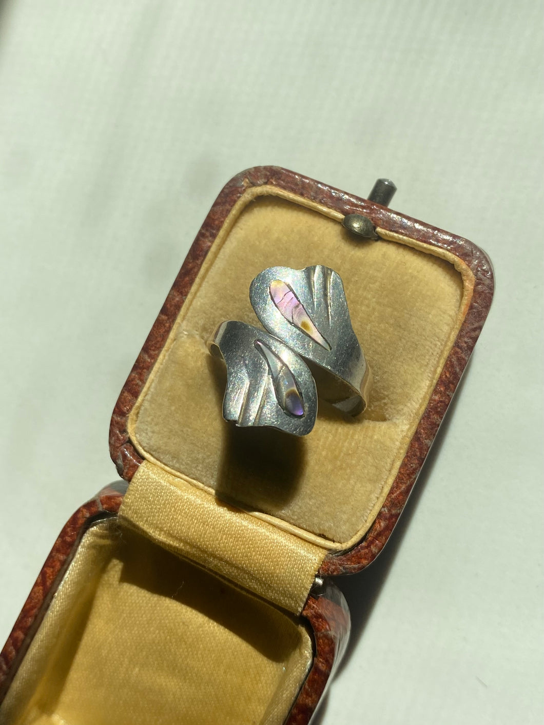 Abalone Shell Sterling Ring