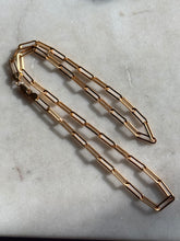 Load image into Gallery viewer, Gold Vermeil Paperclip Chain 18.75”
